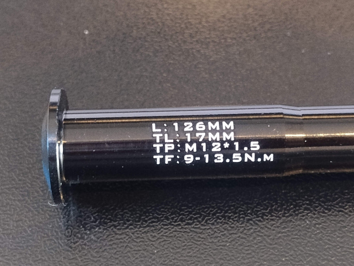 126mm x 12mm x 1.5mm Bike Thru Axle