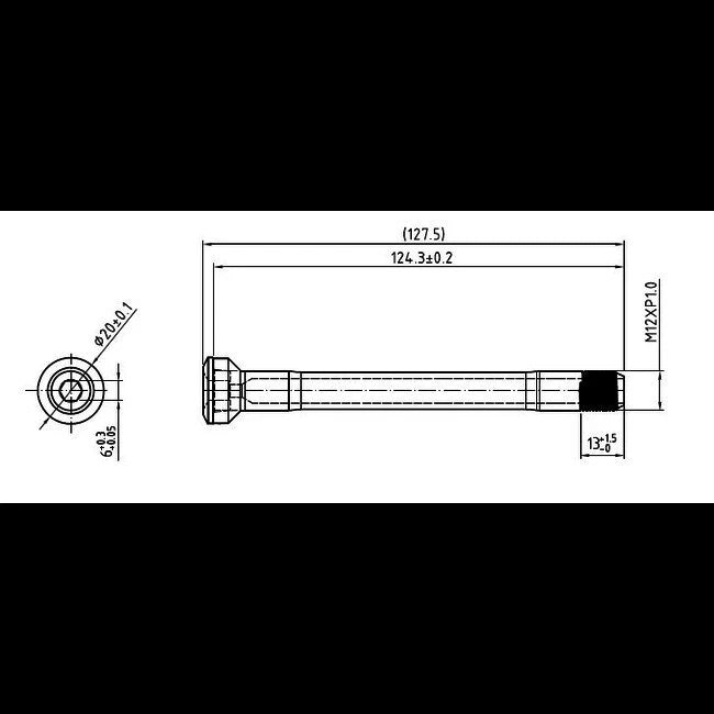 Specialized S180200004 Compatible Lightweight Thru Axle 12mm x 100mm