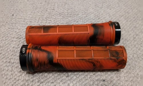 MTB Grips Single Lock Red EJ's Fear of Death Grips