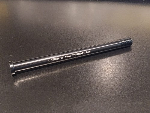 160mm x 12mm x 1.0mm MTB Bike Rear Thru Axle