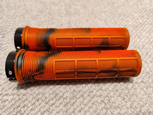 MTB Grips Single Lock Red EJ's Fear of Death Grips