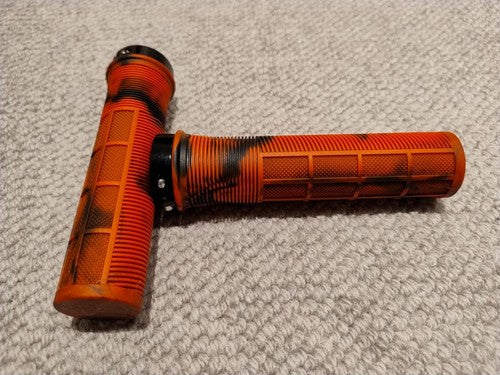 MTB Grips Single Lock Red EJ's Fear of Death Grips