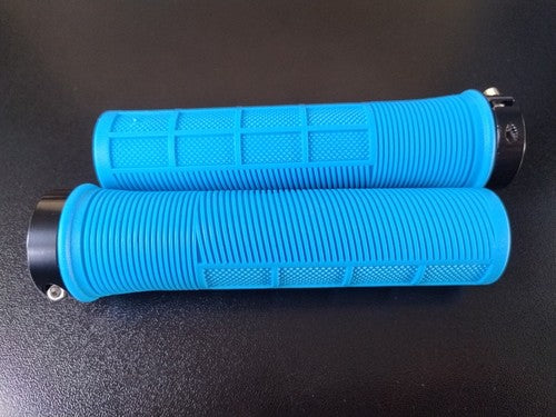 MTB Grips Single Lock Sky Blue EJ's Fear of Death Grips