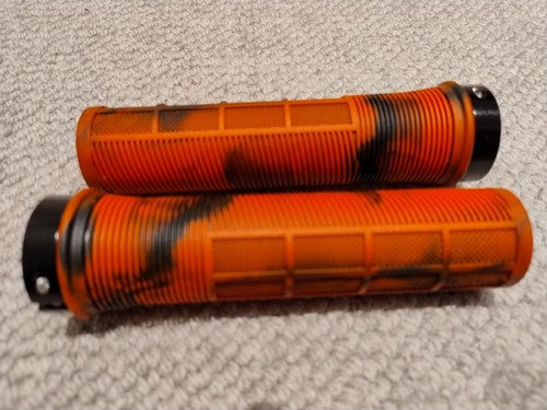 MTB Grips Single Lock Red EJ's Fear of Death Grips