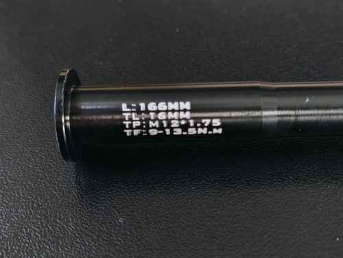 12mm x 166mm x 1.75mm MTB Rear Thru Axle