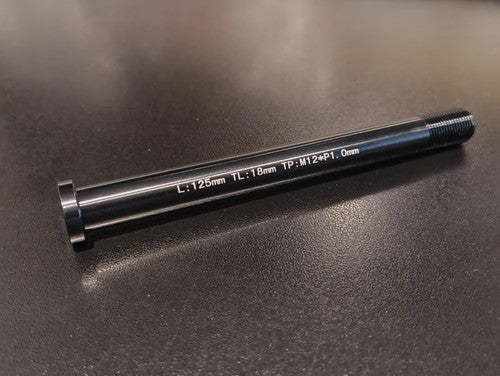 125mm x 12mm x 1.0mm Bike Thru Axle