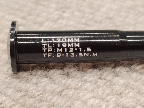 12mm x 130mm x 1.5mm MTB Thru Axle
