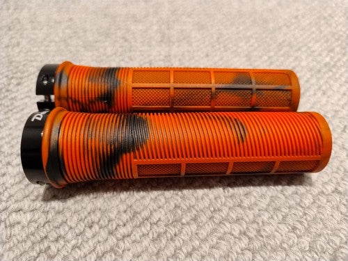 MTB Grips Single Lock Red EJ's Fear of Death Grips