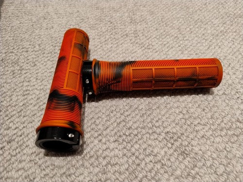 MTB Grips Single Lock Red EJ's Fear of Death Grips