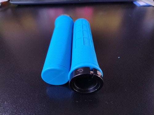MTB Grips Single Lock Sky Blue EJ's Fear of Death Grips