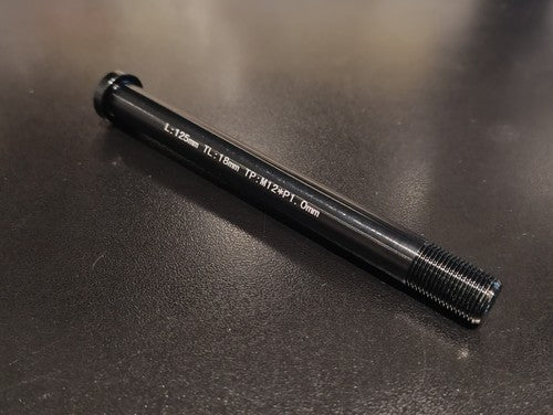 125mm x 12mm x 1.0mm Bike Thru Axle