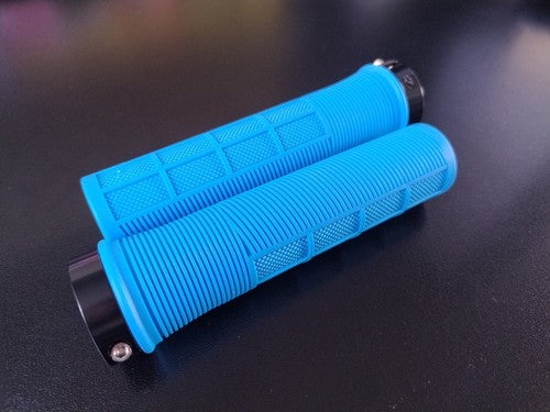 MTB Grips Single Lock Sky Blue EJ's Fear of Death Grips