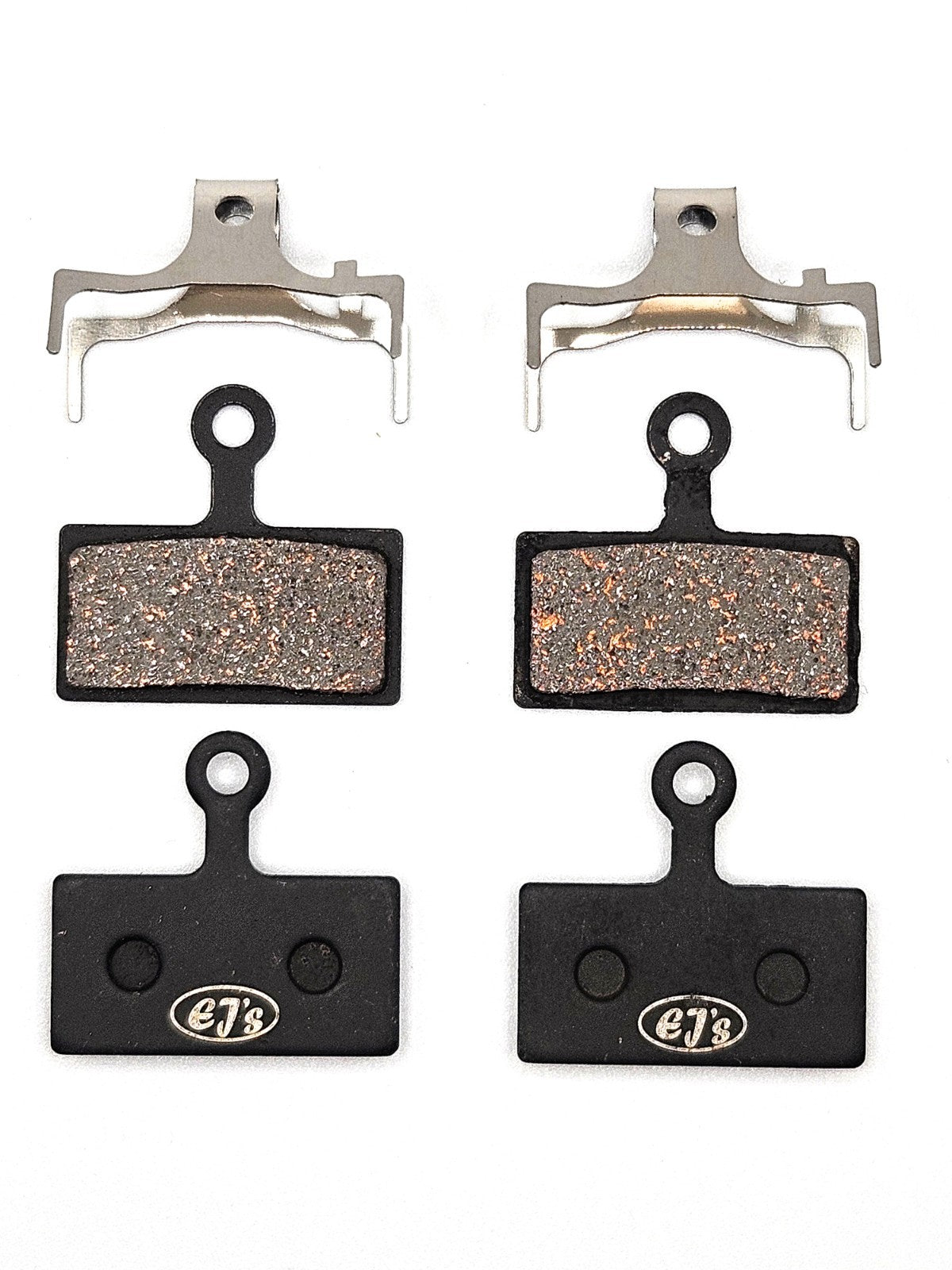 2 pairs Shimano Deore, XT, SLX 2-Piston Disc Brake Pads EJ's Pro Semi-Metallic