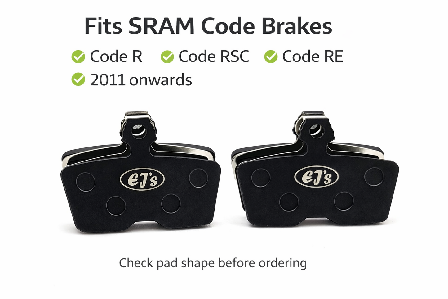 SRAM Code R Compatible Disc Brake Pads x 2 sets