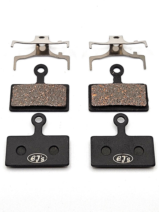 2 pairs Shimano Deore, XT, SLX 2-Piston Disc Brake Pads EJ's Pro Semi-Metallic