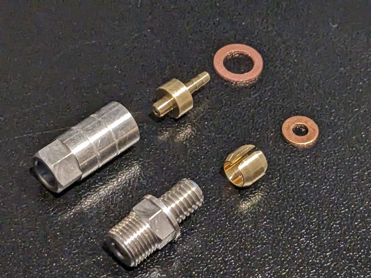 Hope Straight Connector - (For 5mm Black Hose)